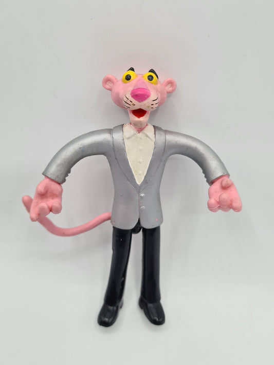 Pink Panther In Suit 4.5" Bendy Bendable Figure 1999 Vintage Toy W11