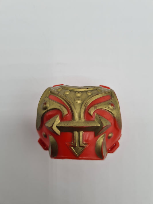 MATTEL HE-MAN MOTU MASTERS RED FRONT ARMOR JITSU ACTION FIGURE ACCESSORY W10