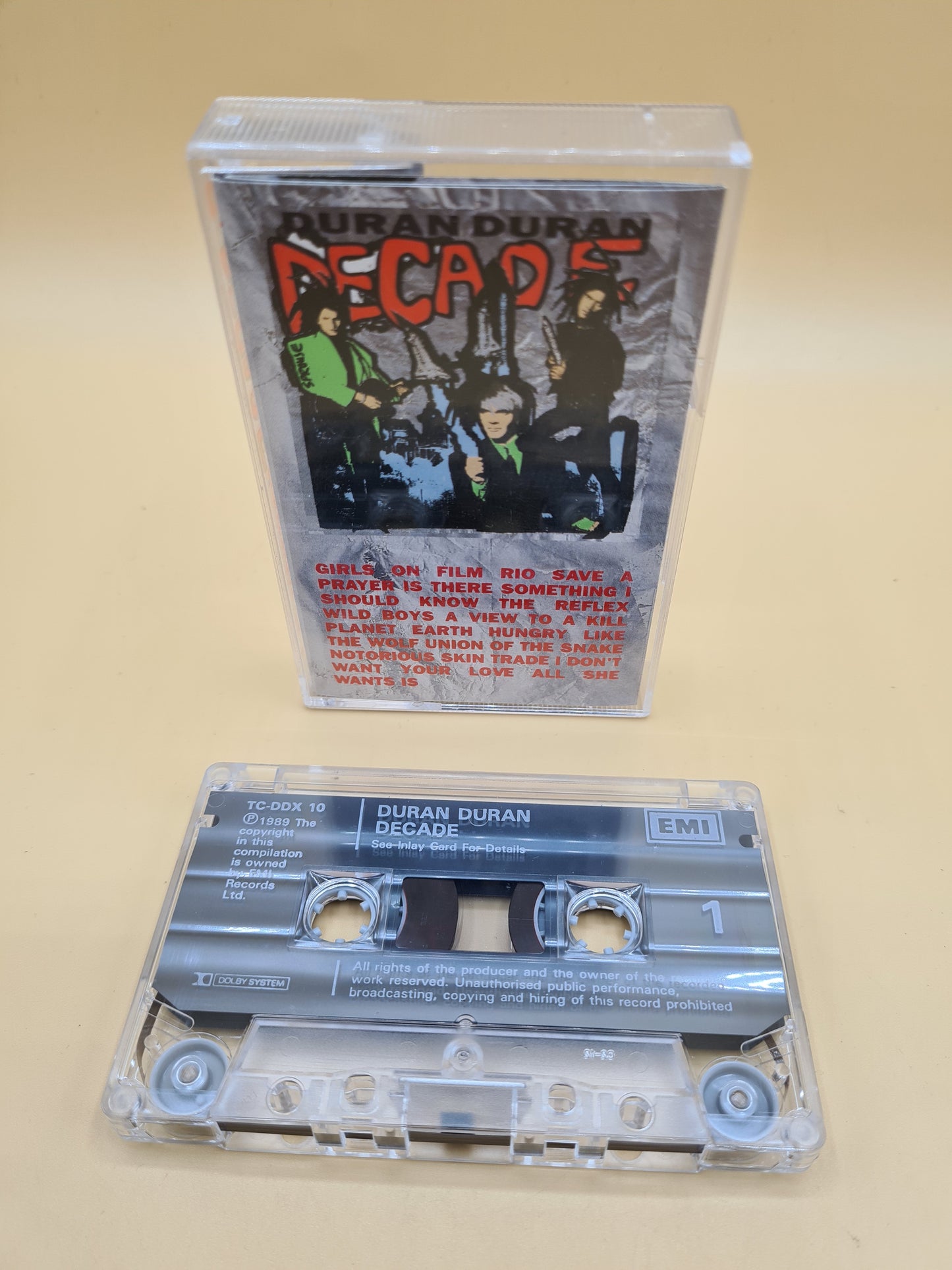 Duran Duran Decade Cassette Tape Album Greatest Hits