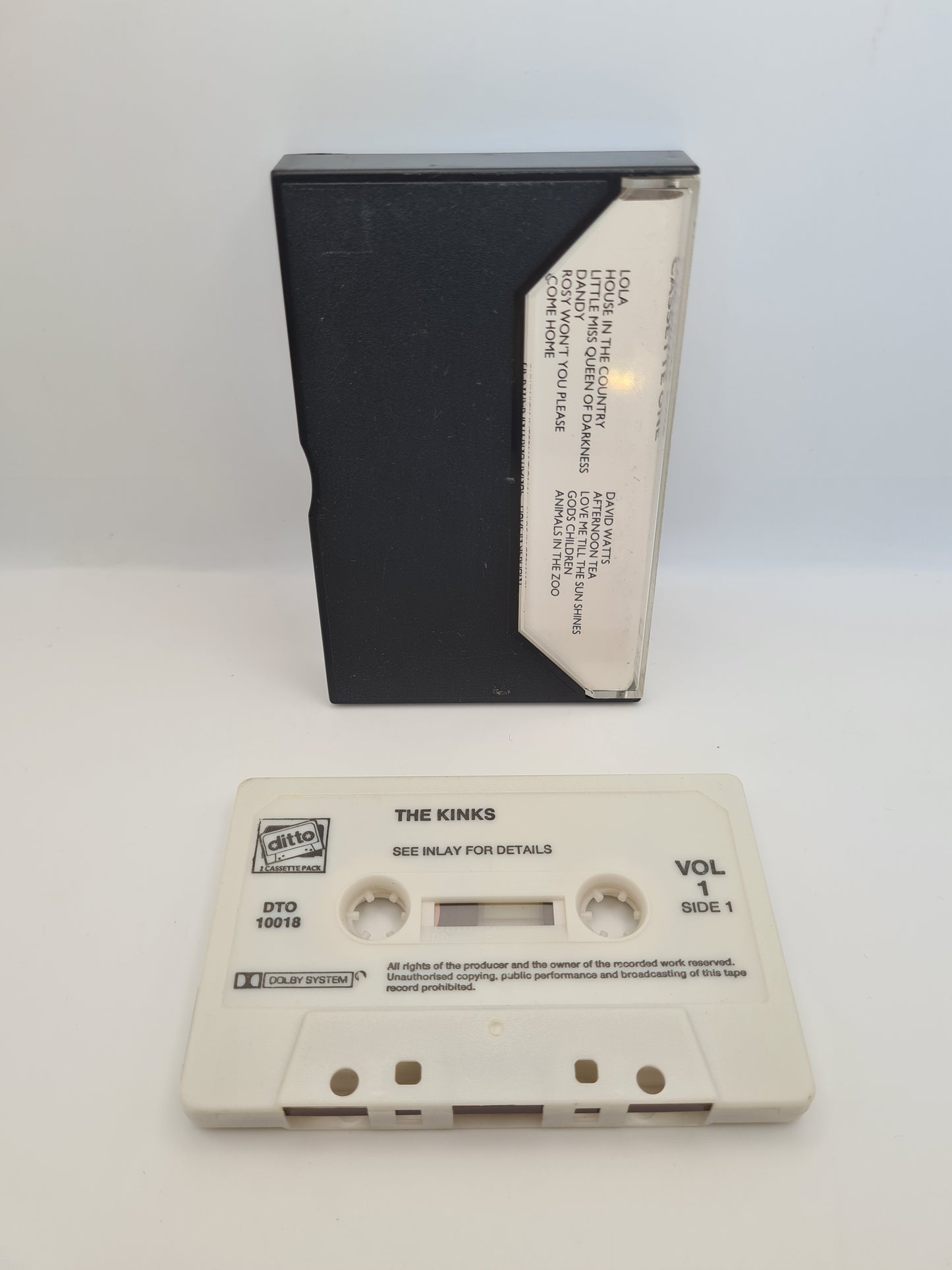 The Kinks Lola Cassette Tape Album Greatest Hits Volume 1 10 Tracks