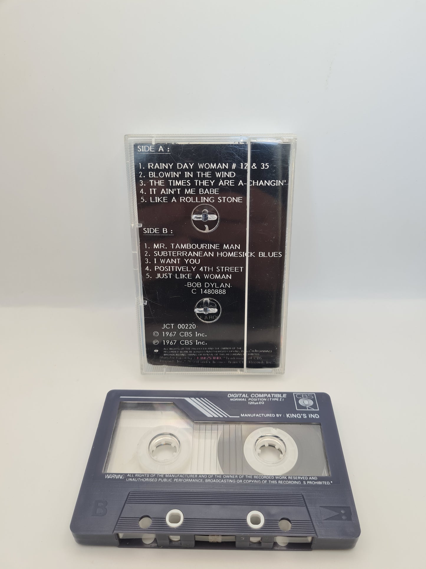 Bob Dylan Greatest Hits Audio Cassette Tape 1967