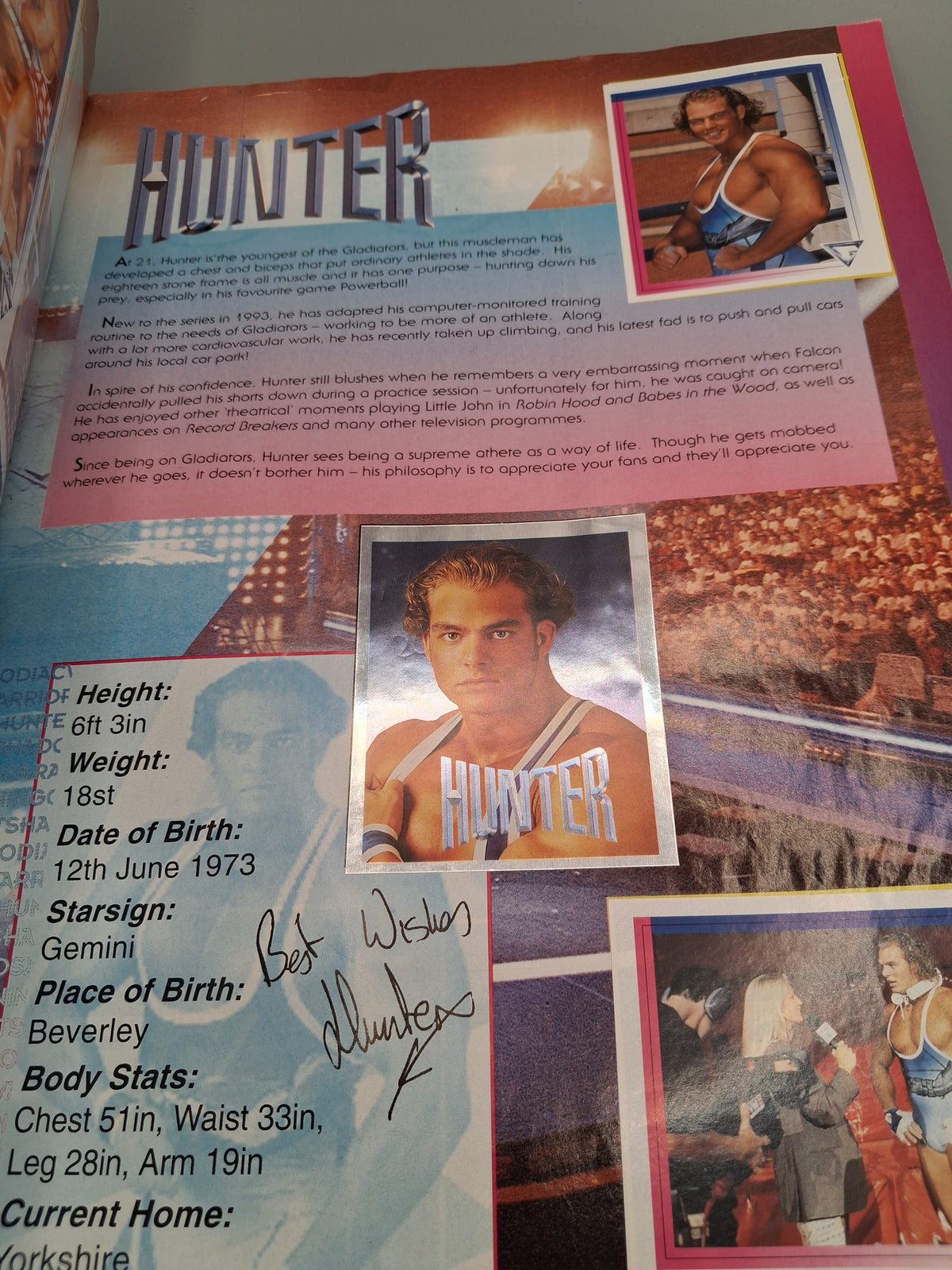 Gladiators Sticker Album 1994 Near Complete 90s A80