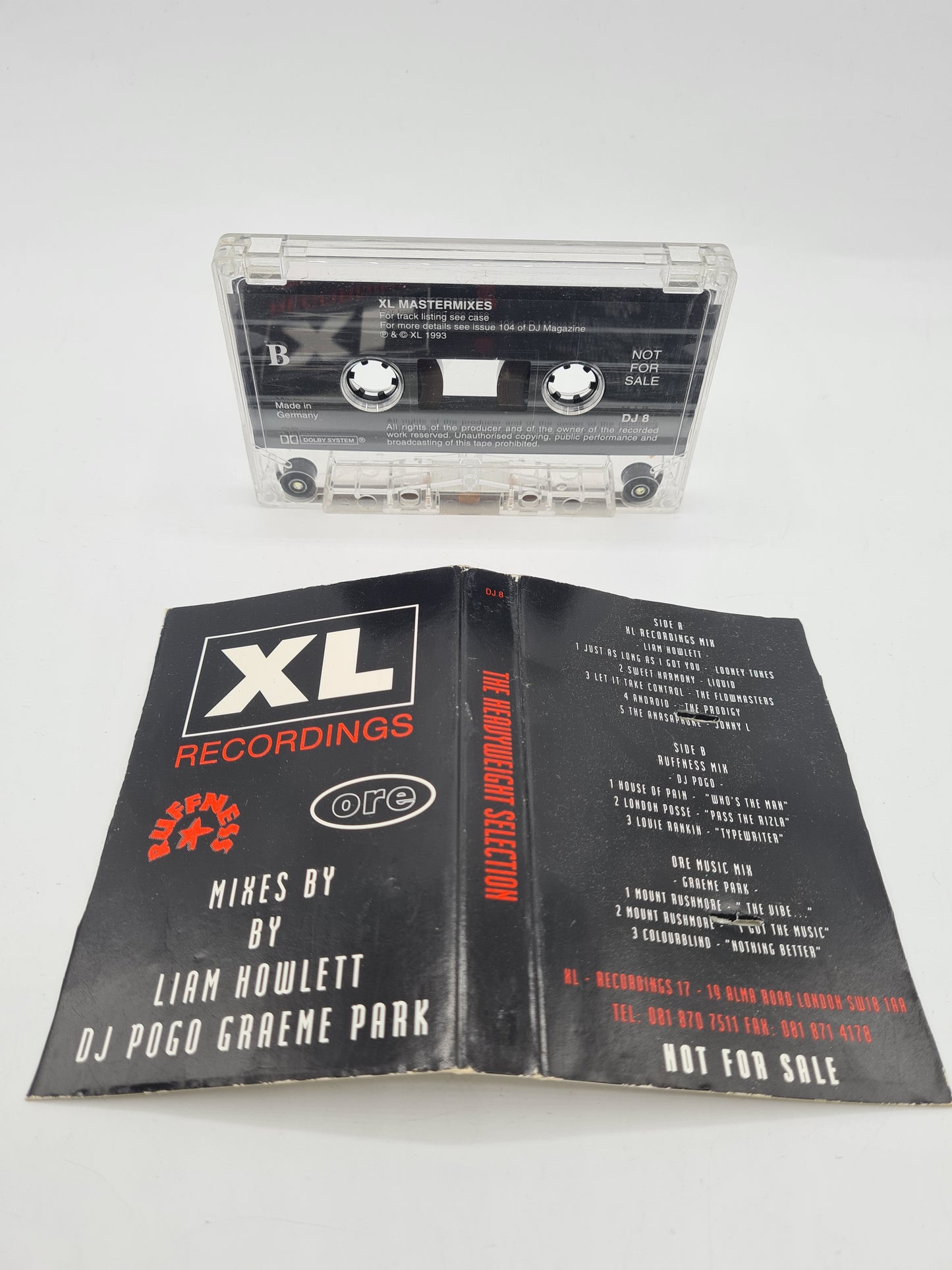 XL Recordings DJ Mixes Liam Howlett The Prodigy Pogo Graeme Park Cassette Tape