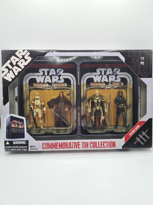 Star Wars Revenge Of The Sith Commemorative Tin Action Figure Set