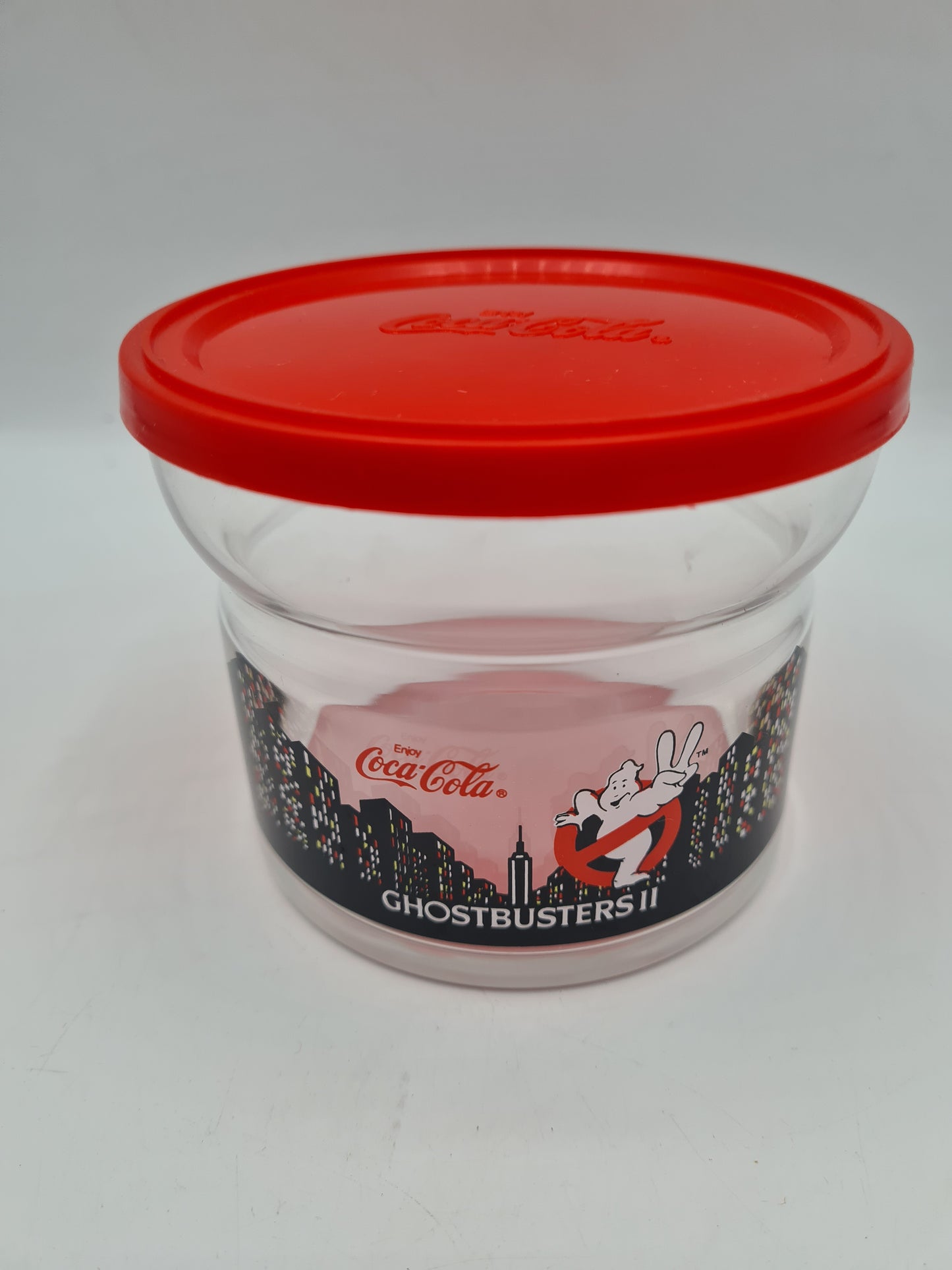 Coca-Cola Ghostbusters 2 Glass Container 1989 Rare Collectable W5