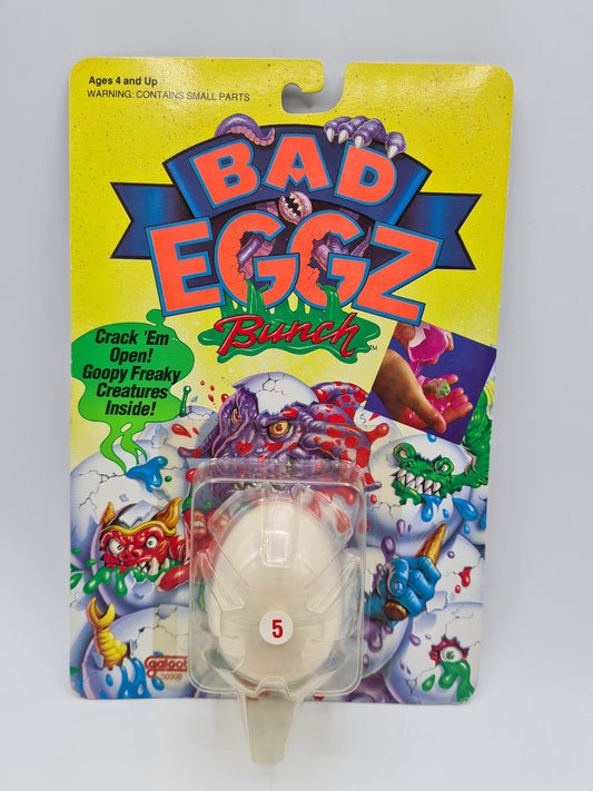 Galoob Bad Eggz Bunch No 5 Retro Mini Figure 1992 Sealed W11