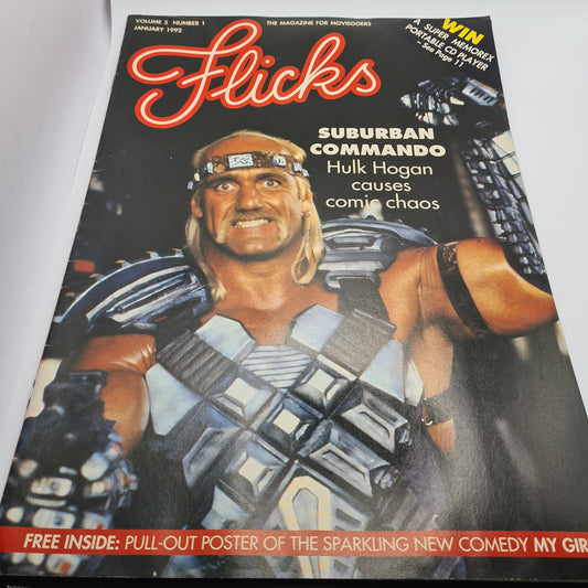 Flicks Movie Magazine Suburban Commando Cover 1992