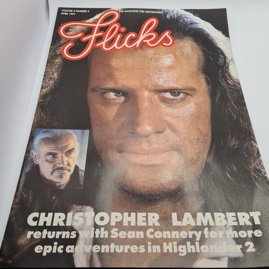 Flicks Movie Magazine Highlander 2 Cover 1991