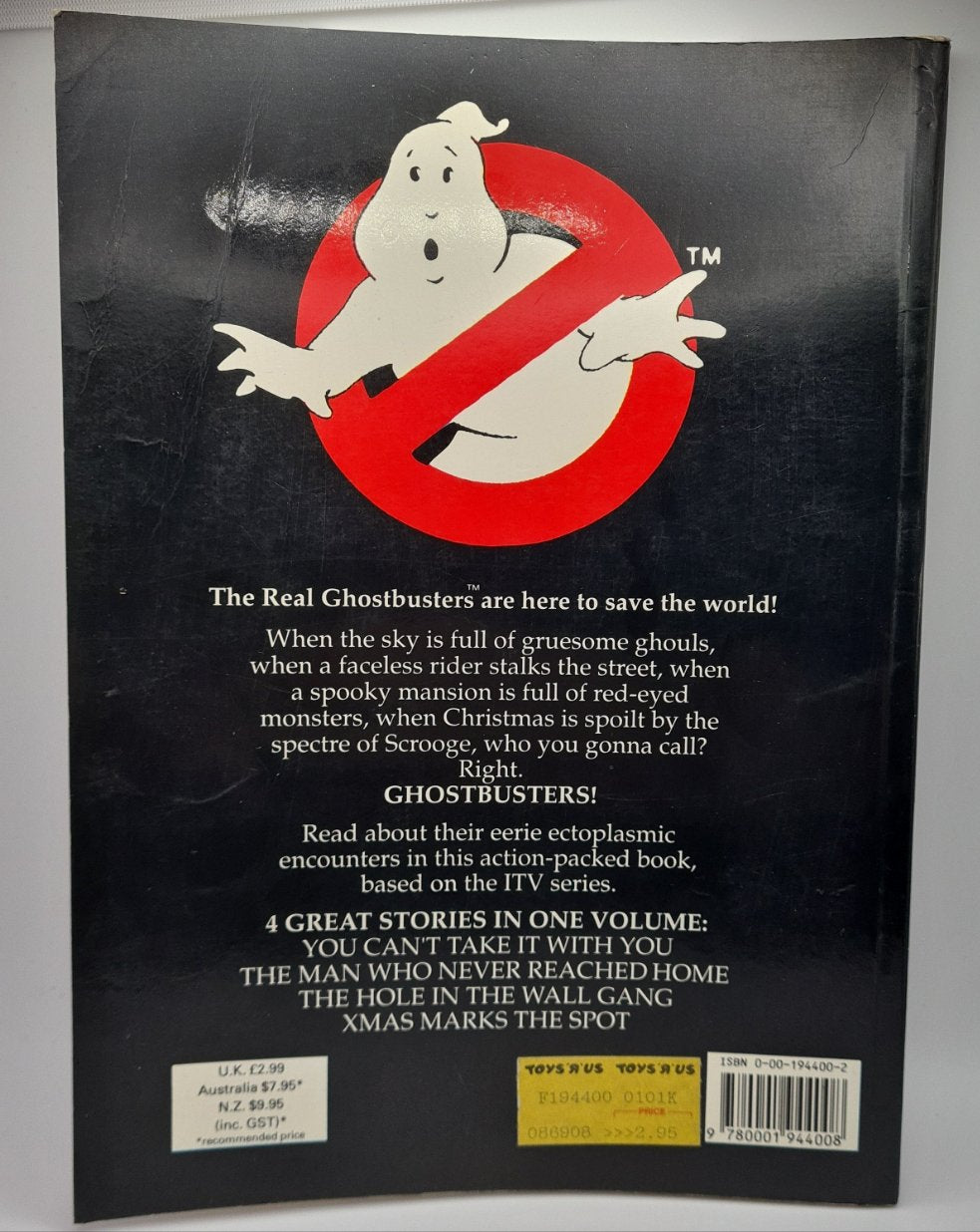 The Real Ghostbusters Story Book 1989 Used