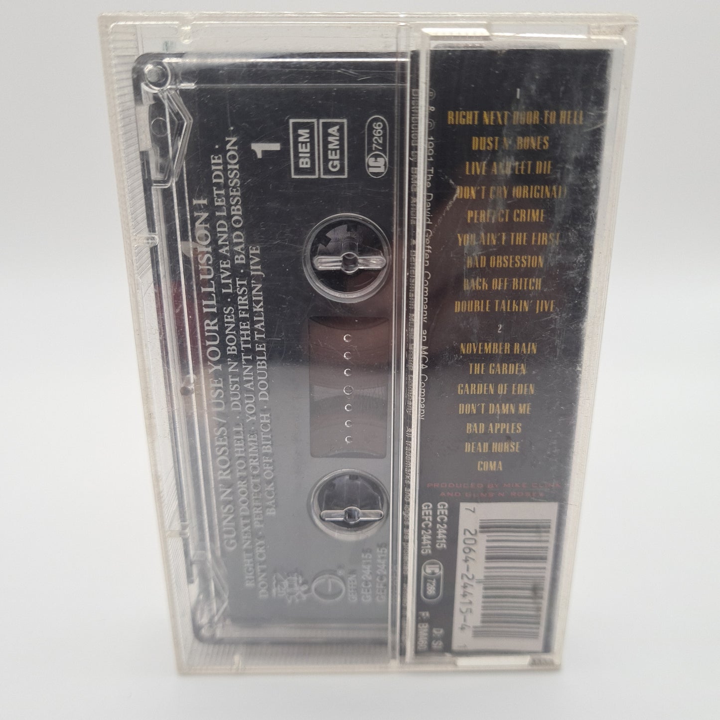 Guns N' Roses 'Use Your Illusion' Cassette Tape 1