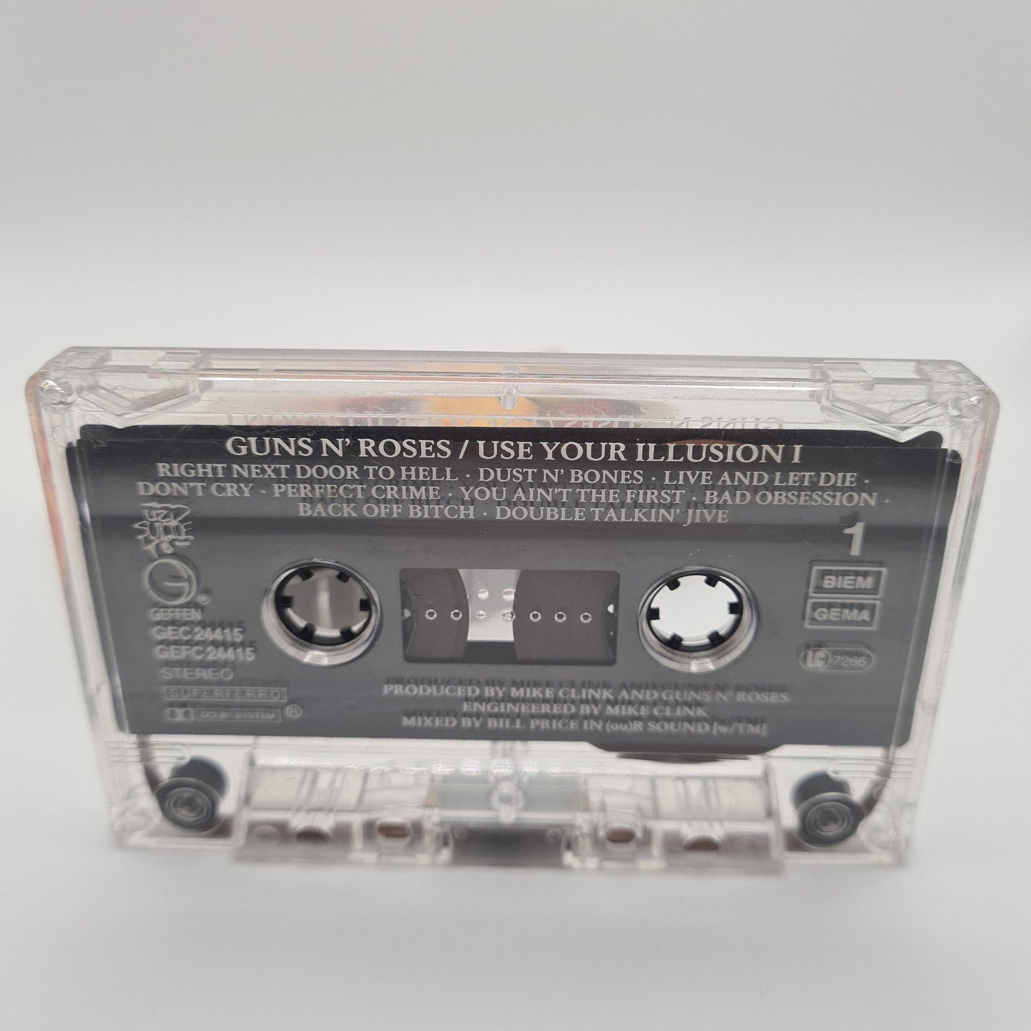 Guns N' Roses 'Use Your Illusion' Cassette Tape 1