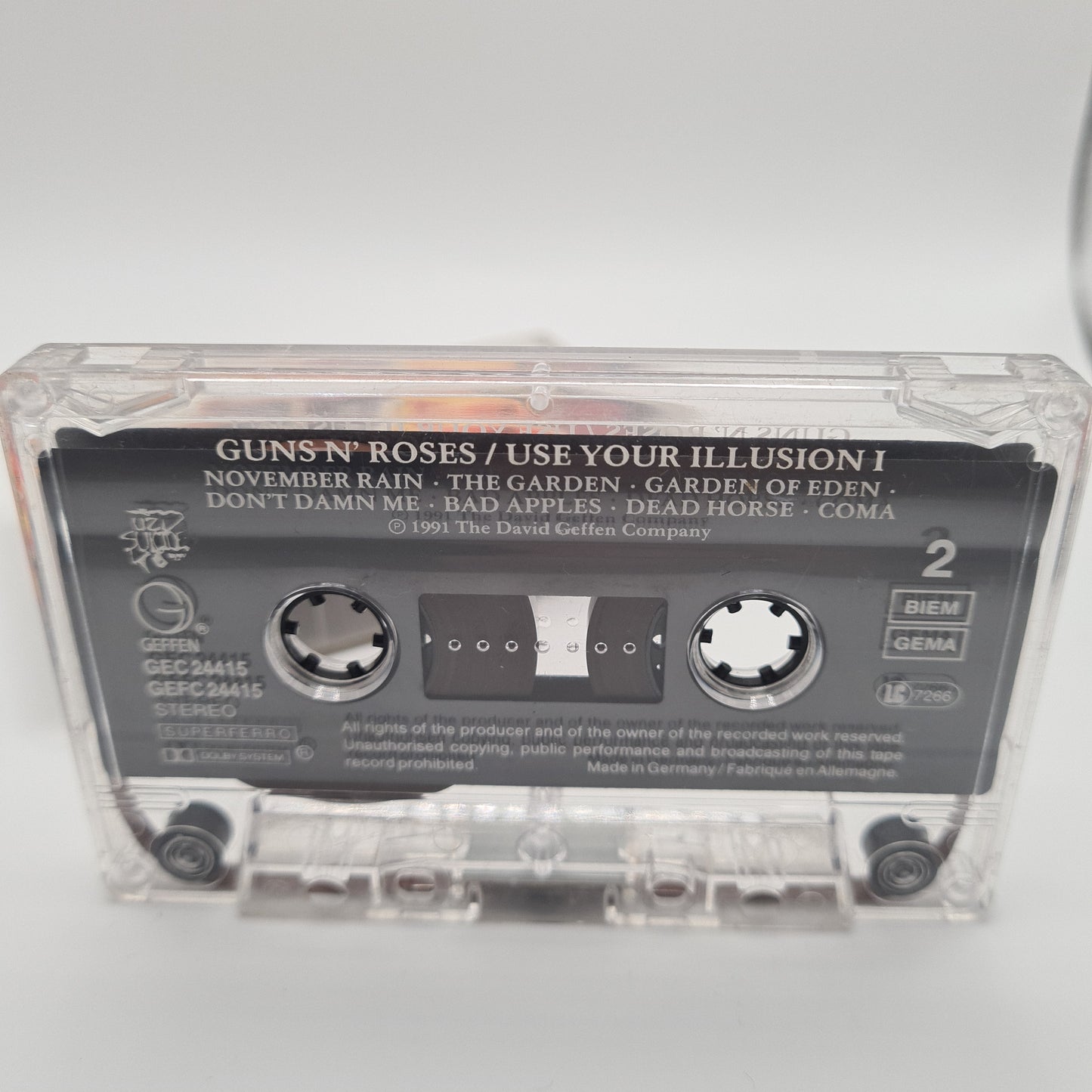 Guns N' Roses 'Use Your Illusion' Cassette Tape 1