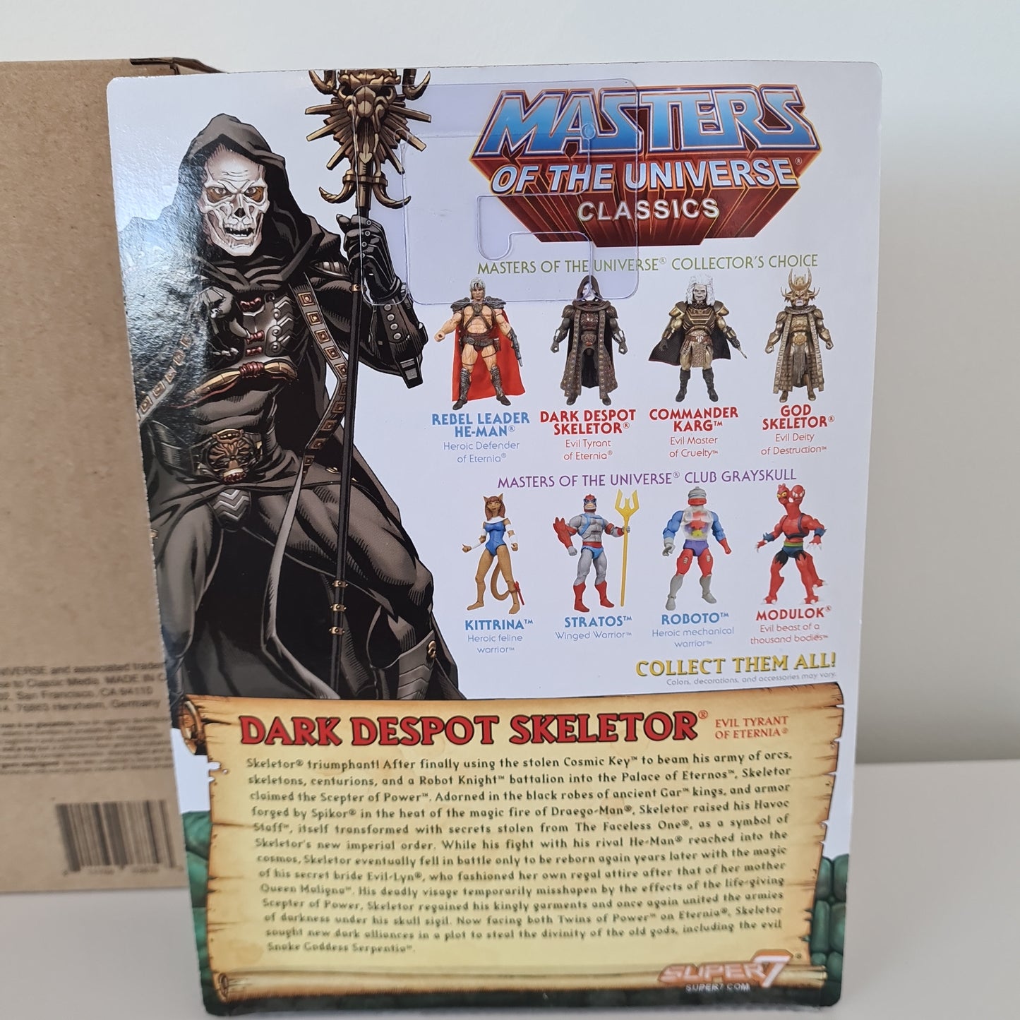 Masters of the Universe 'Dark Despot Skeletor' Super 7 W3