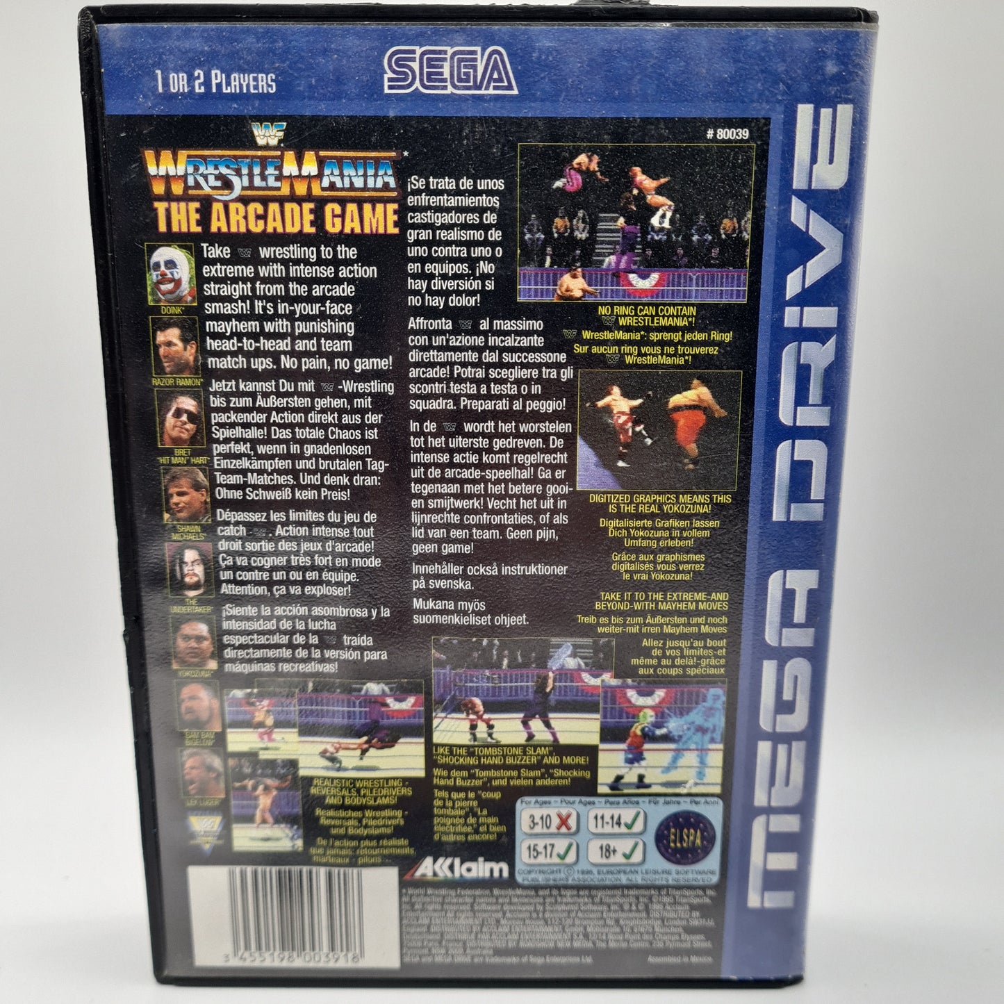 WWF Wrestlemania The Arcade Game Sega Megadrive W3
