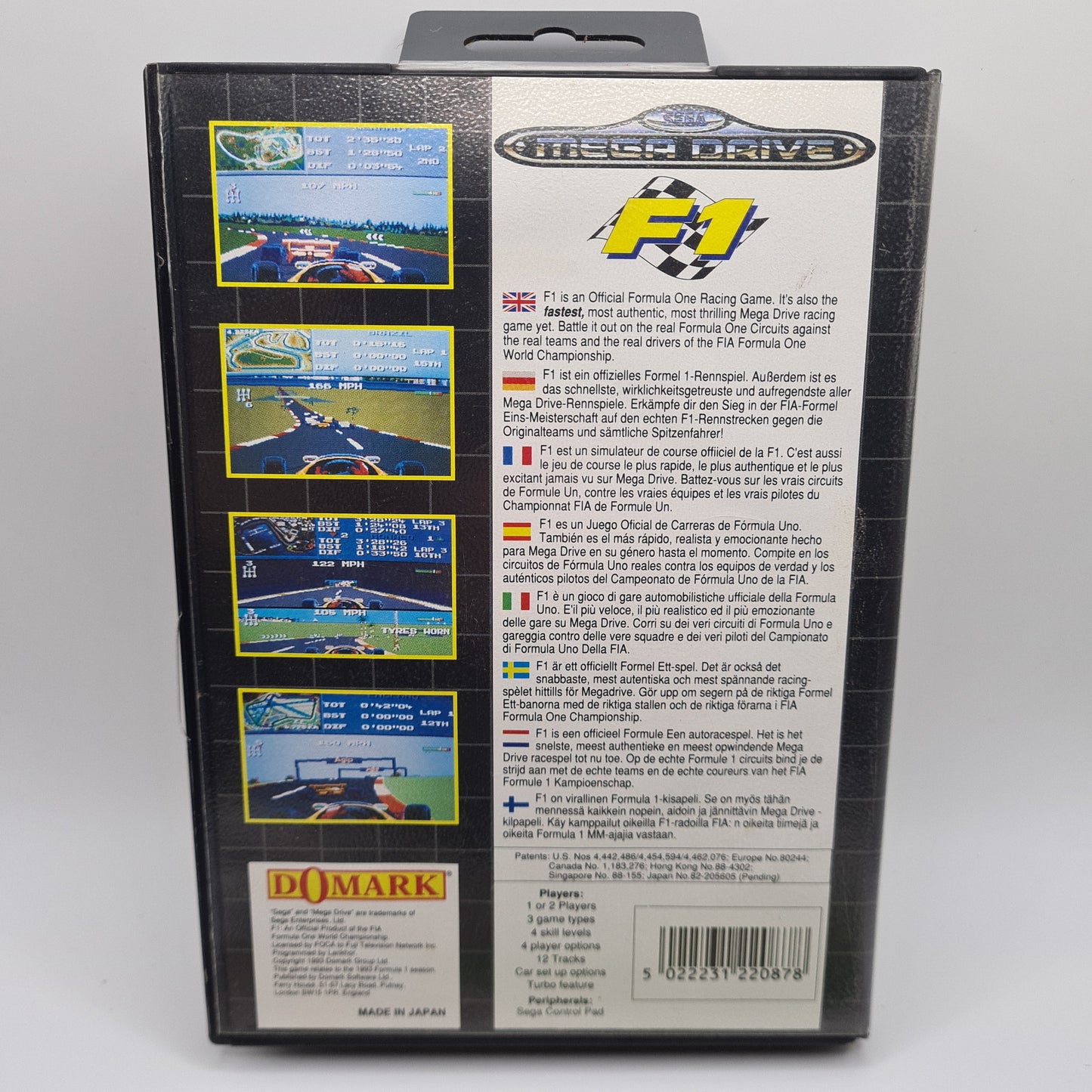 F1 Sega Mega Drive Game W3