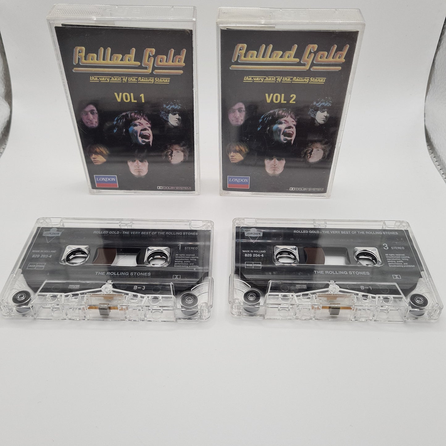 The Rolling Stones Rolled Gold Vol 1&2 Cassette Tapes