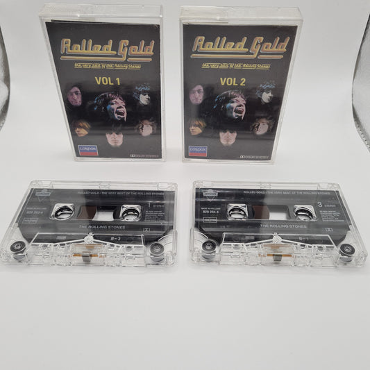 The Rolling Stones Rolled Gold Vol 1&2 Cassette Tapes