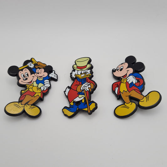 Disney Scrooged Retro Pin Badge Set