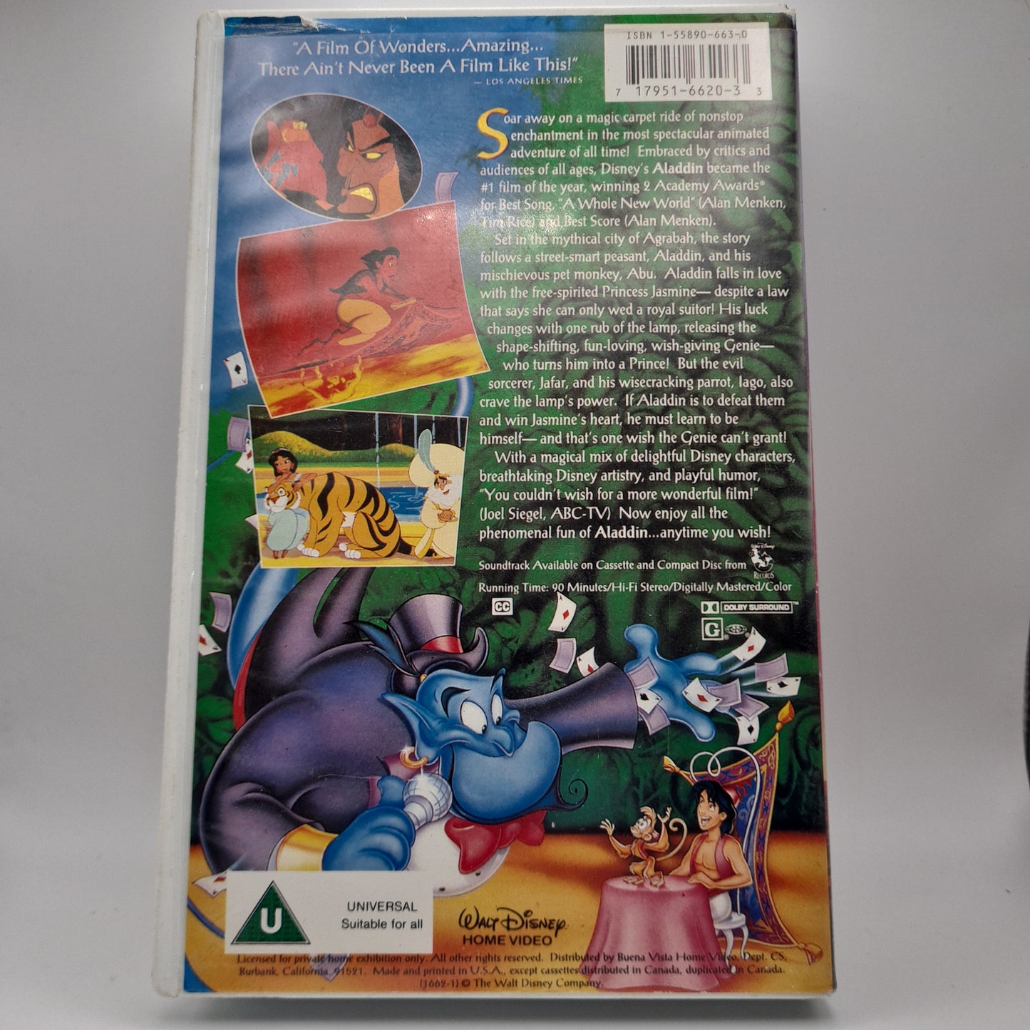 Aladdin Disney VHS (Black Diamond)