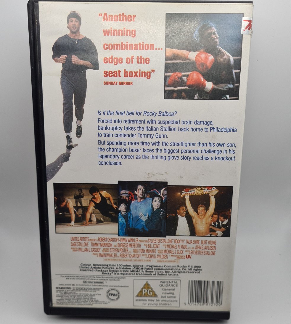 Rocky 5 VHS Ex Rental