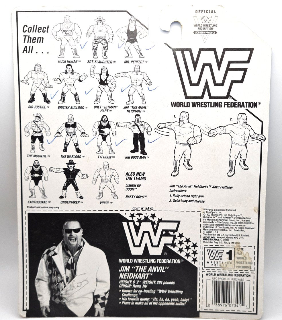 WWF Hasbro 'Anvil' Card Back