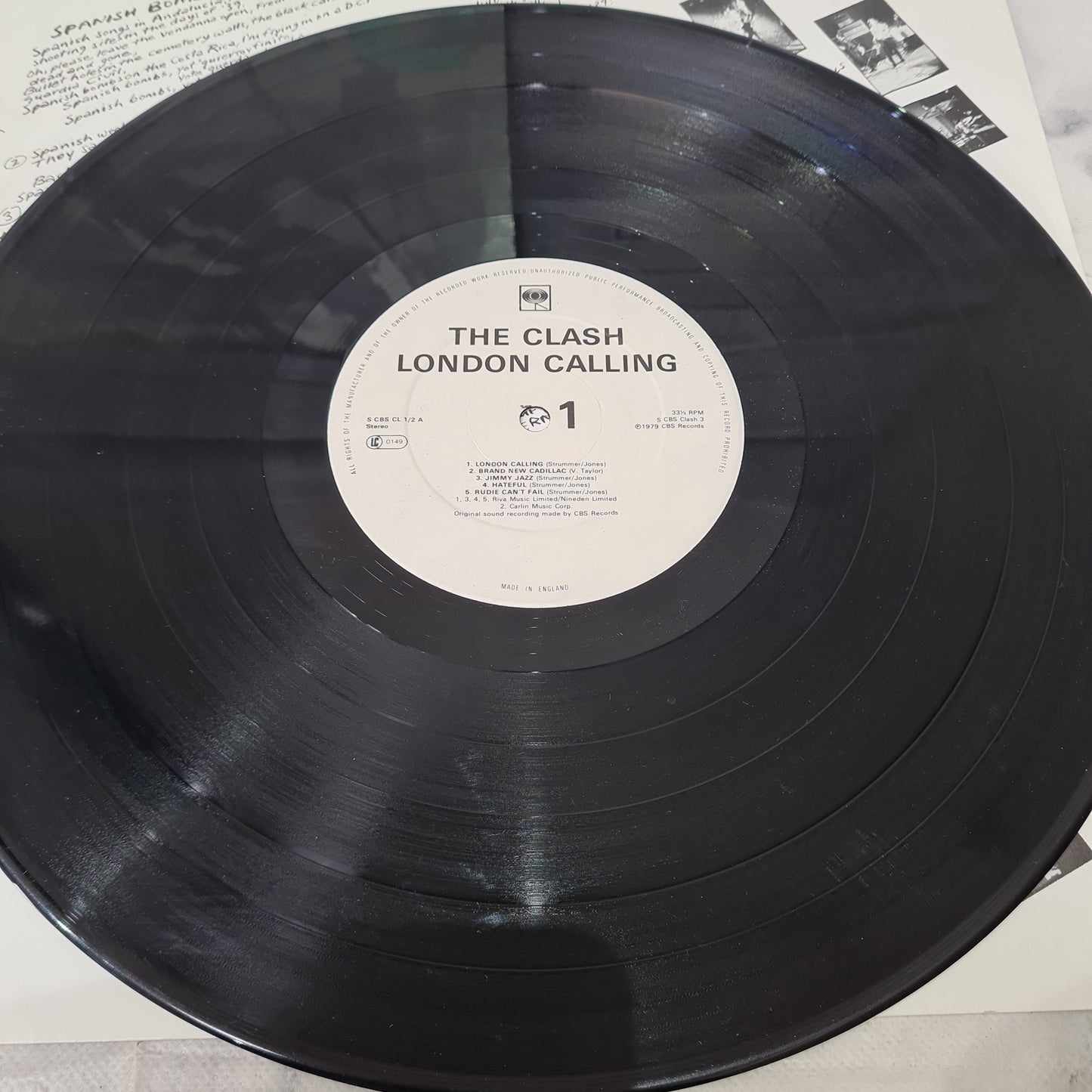 The Clash 'London Calling' UK 1979 LP 12" Vinyl