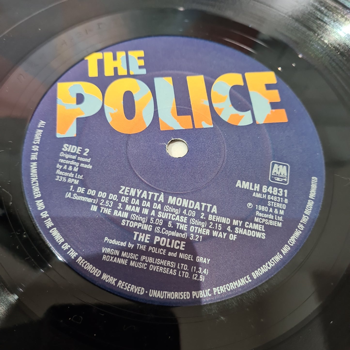 The Police 'Zebyatta Mondatta' Vinyl 1989