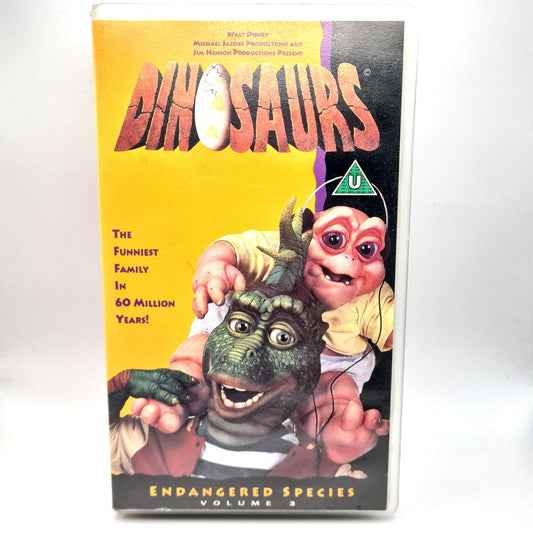Dinosaurs Disney VHS 90s W6
