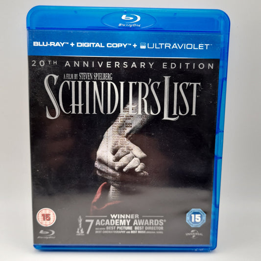Schindier's List Blu-Ray Movie