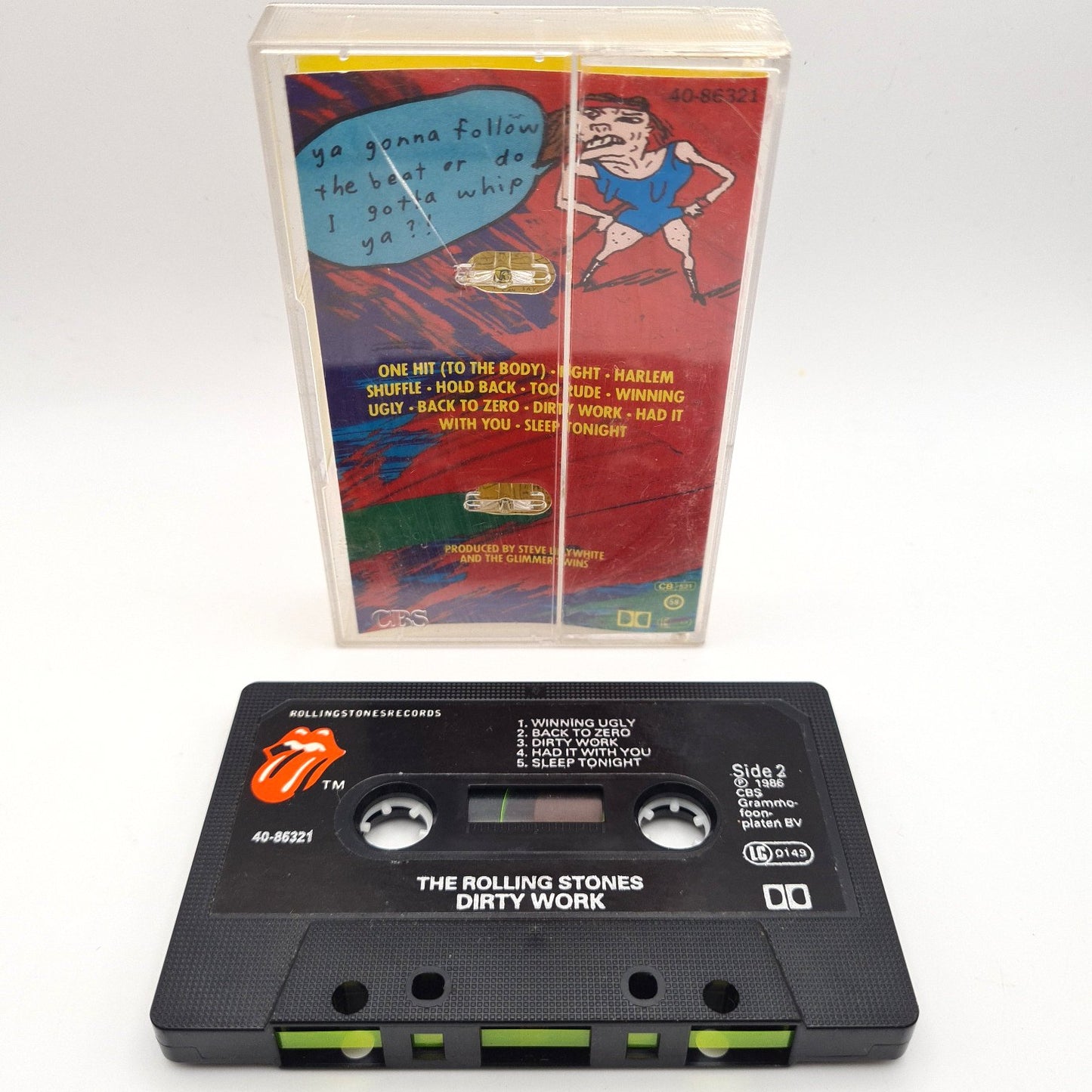 The Rolling Stones 'Dirty Work' Cassette Tape